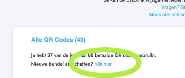 Bundel kiezen in account